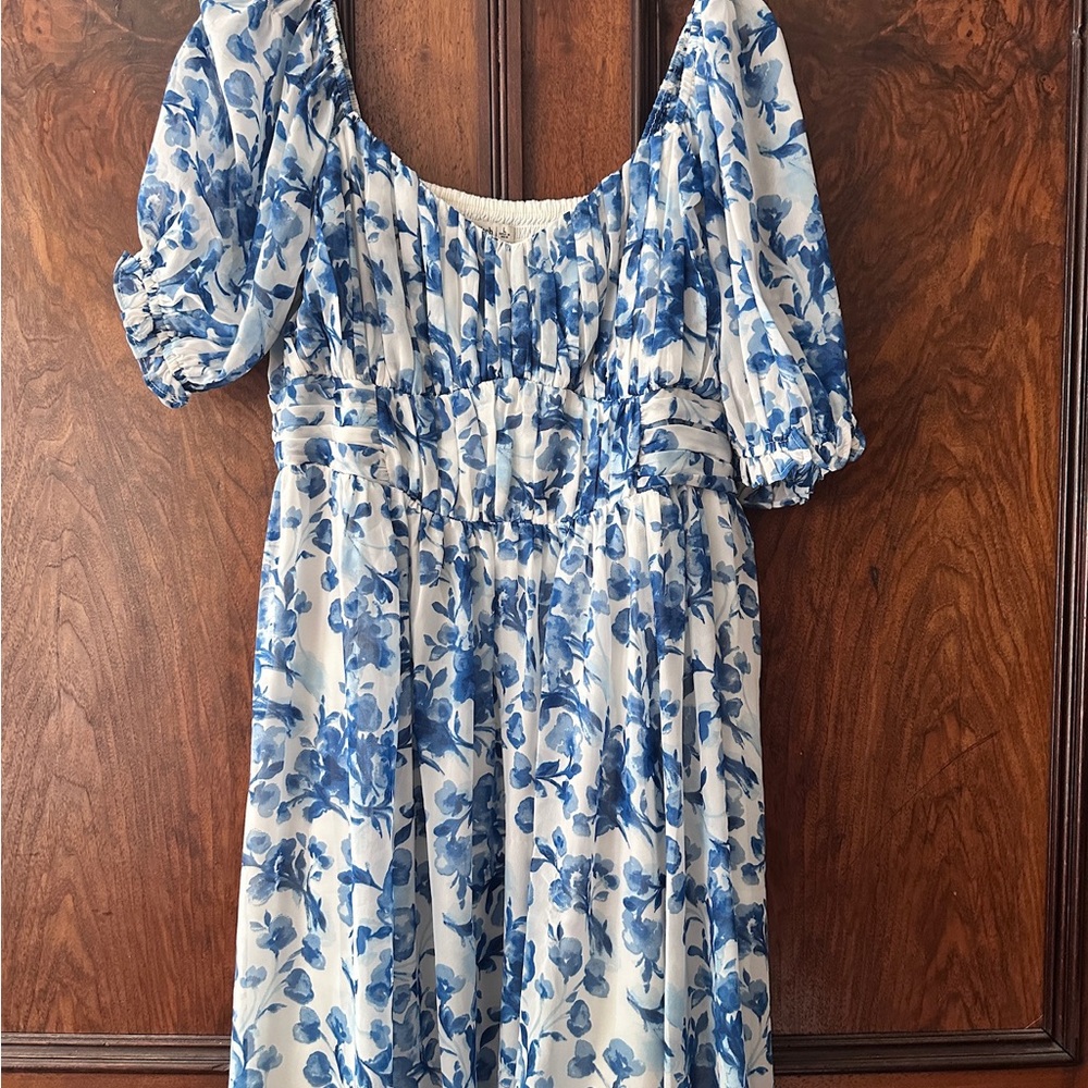Abercrombie & Fitch Blue Floral Dress